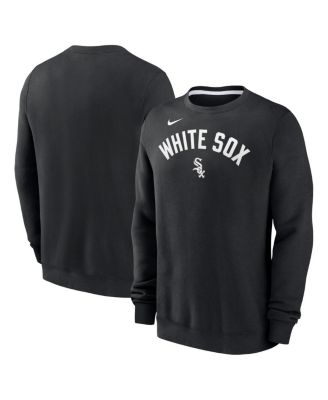 Nike - Men's Black Chicago White Sox Classic Fleece Performance Pullover Sweatshirt