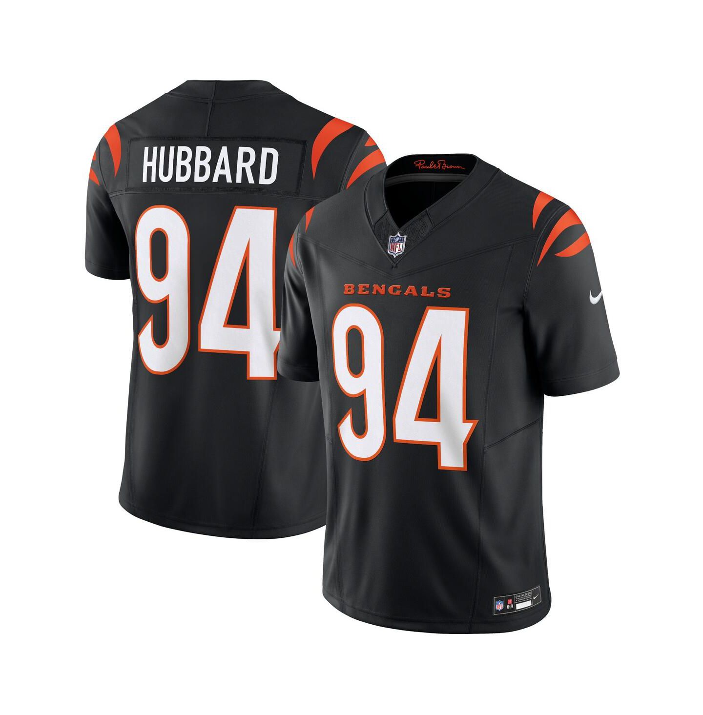 Мужской топ Nike Sam Hubbard Black Cincinnati Bengals Vapor F.U.S.E. Limited Jersey — фото 1