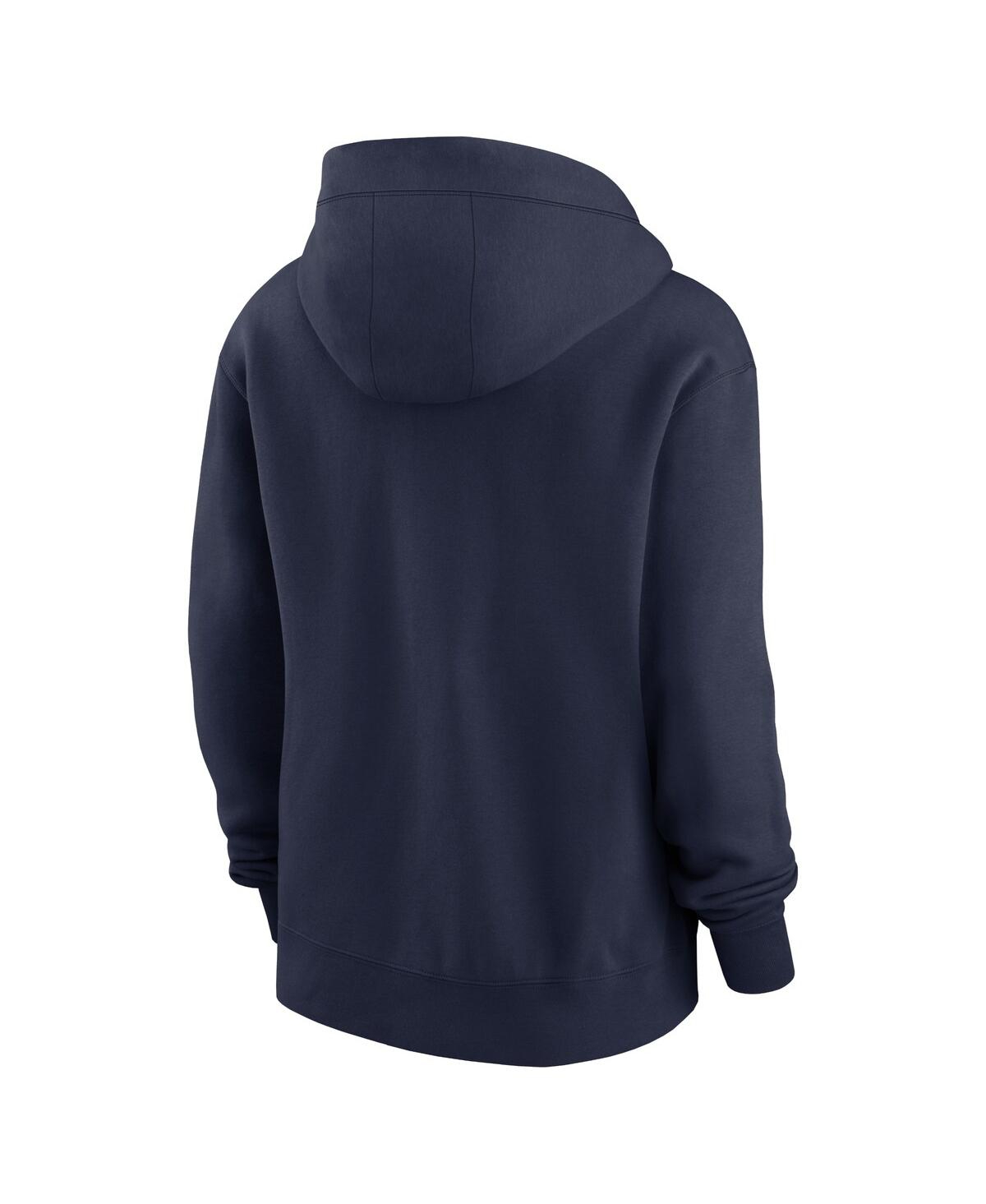 Nike Women's Navy Dallas Cowboys Plus Size Phoenix Full-zip Hoodie In Navy,white