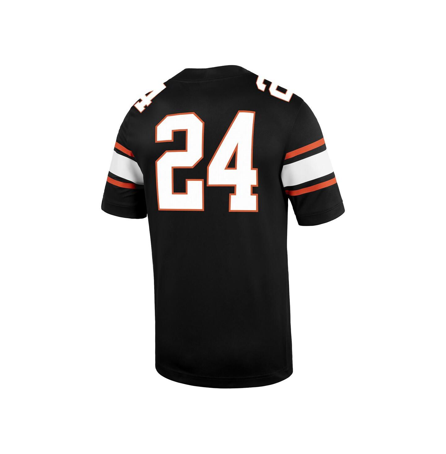 Мужской топ Nike 24 Black Oklahoma State Cowboys Untouchable Football Jersey — фото 3