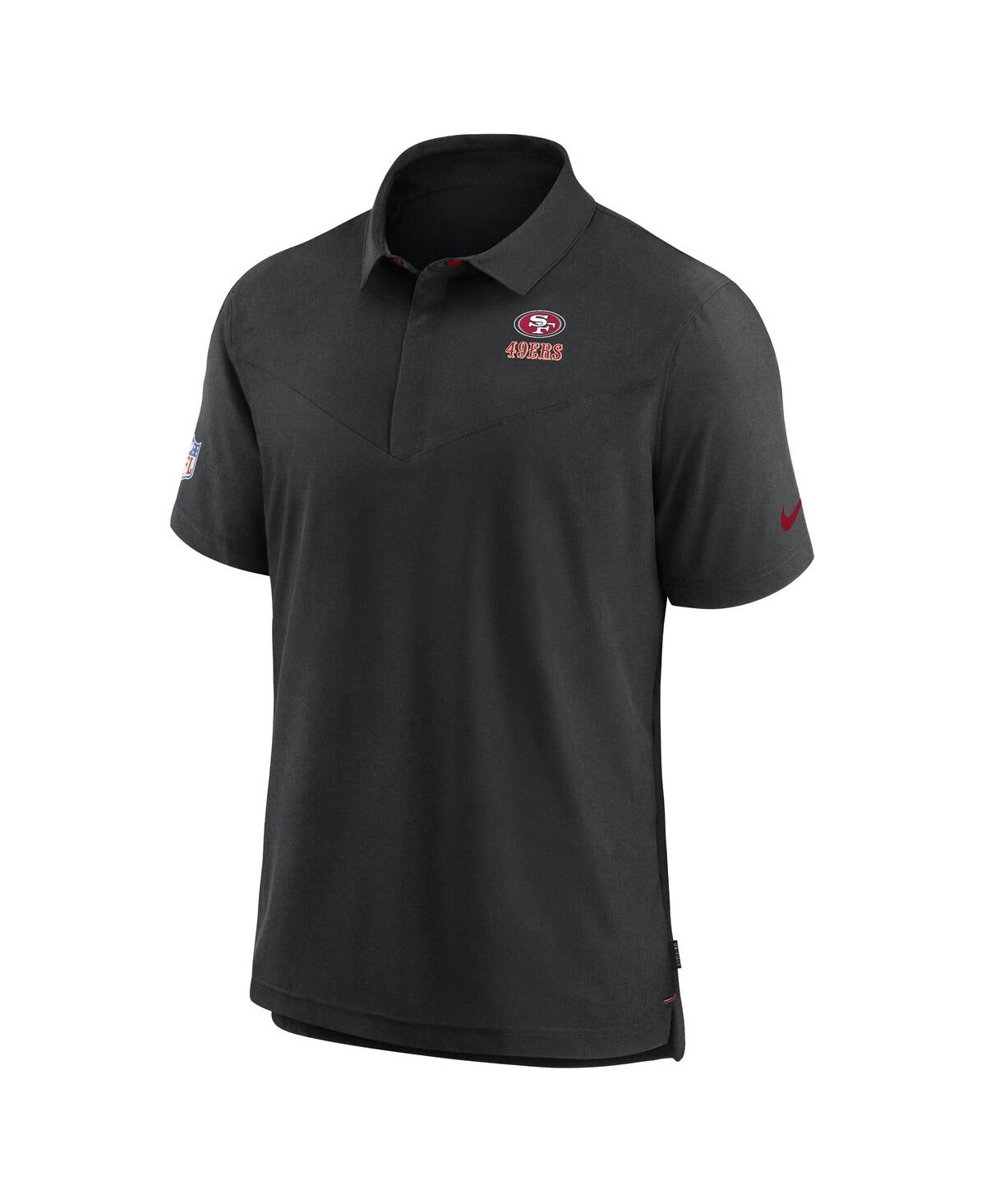 Nike Men's Black San Francisco 49ers 2022/23 Sideline Lockup Performance Polo In Black