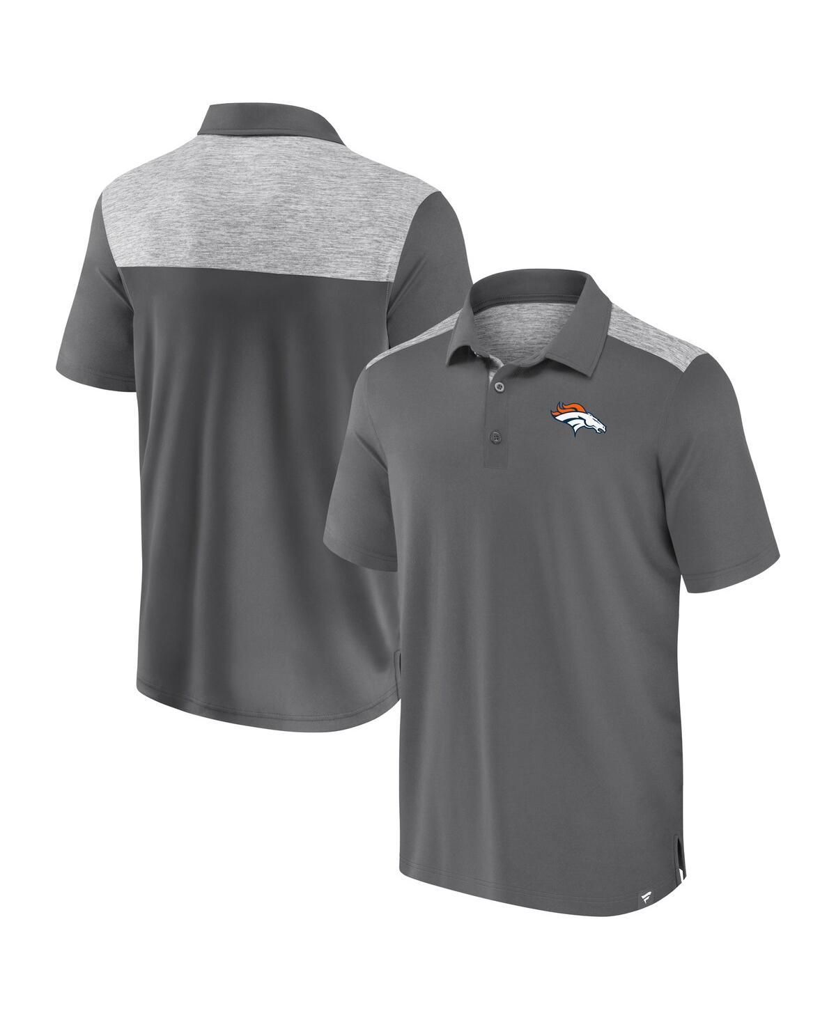 Men's Gray Denver Broncos Long Shot Polo - Gray