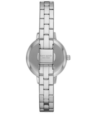 Women's Metro Three-Hand Silver-Tone Alloy Watch and Bracelet Set, 30mm
