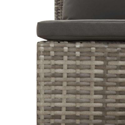 Garden Lounge Set Grey, Dark grey