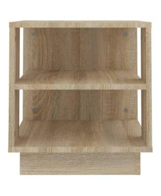 Coffee Table Sonoma Oak 15.7"x15.7"x16.9" Engineered Wood