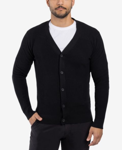 Мужской кардиган XRAY Big & Tall Cotton Cardigan, цвет: Чёрный