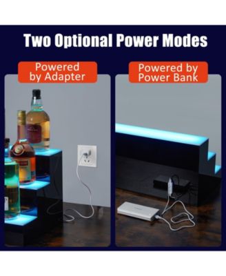 40-Inch Acrylic LED Wine Cabinet - Remote Control, App-Controlled Display, Modern Design, Home Bar Accessory, and Party Wine Display