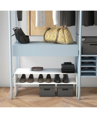 3 Pieces 31-Inch Stackable Multi-Shape Shoe Rack