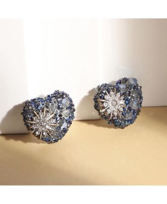 Flora Heart Stud Earrings