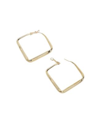 Minimal Diamond Hoop Earrrings