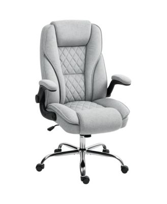 Office Chair, Computer Desk Chair with Flip-up Armrest, Dark