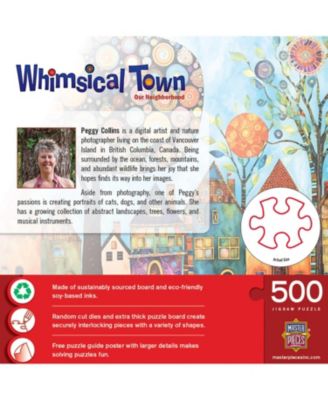 Whimsical Town - Our Neighborhood 500 Piece Jigsaw Puzzle
