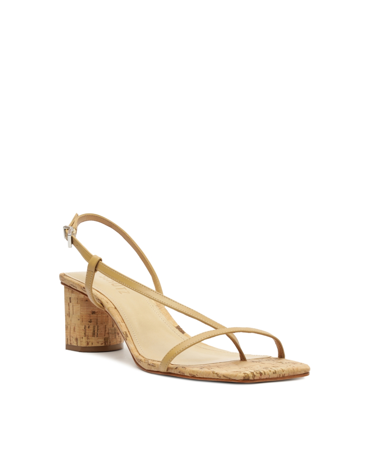 Shop Schutz Women's Heloise Mid Block Heel Dress Sandals In Beige
