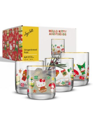 Hello Kitty and Friends Gingerbread Pals Short Glasses, Set of 4