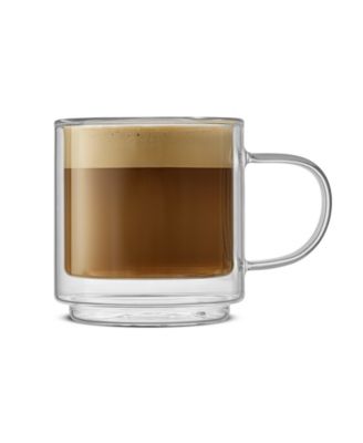 Haven Stackable Double Wall Glass Mugs, Set of 2