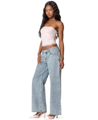 Womens Allison Lace Tube Top