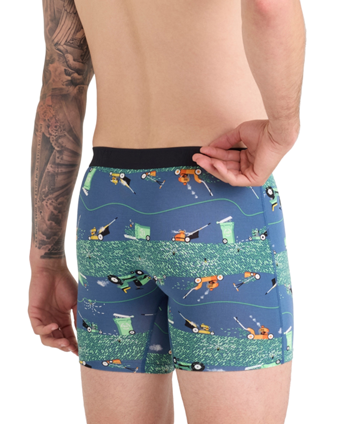Saxx Men's Vibe Xtra Slim-fit Printed Boxer Briefs