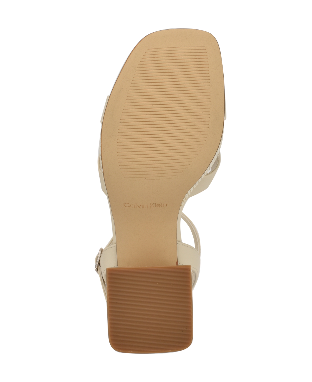 Calvin Klein Women's Drancy Platform Block Heel Sandals In Ivory