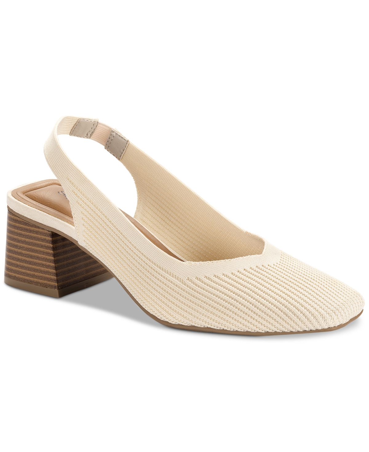 Women's Pomelloo Slingback Pumps, Exclusively at Macy's - Creme