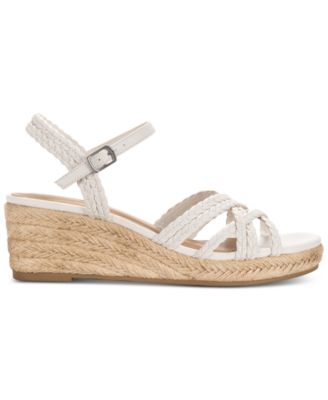 Vanaa Buckles Wedge Sandals, Exclusively at Macy's