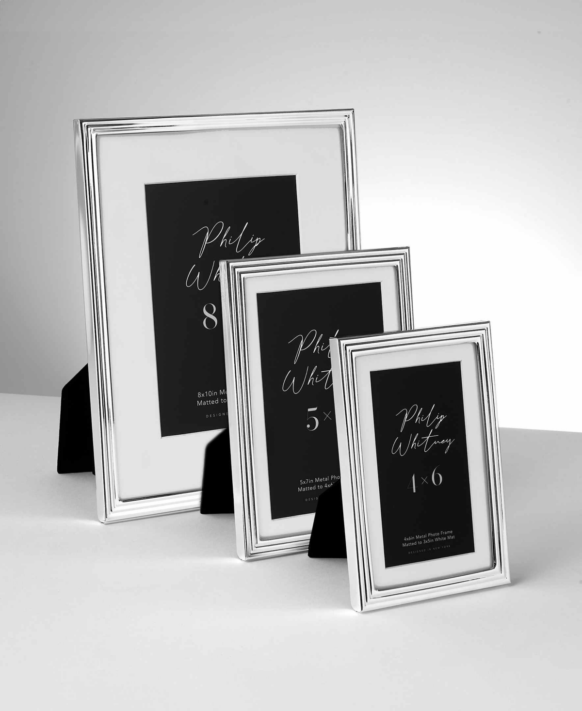 Philip Whitney Hayworth Metal Picture Frame, 8" X 10" In Silver