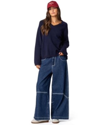 Women's Martha Oversized V Neck Sweater