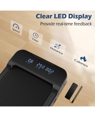 2.5HP Under Desk Treadmill for Home and Office Remote Control LED Display