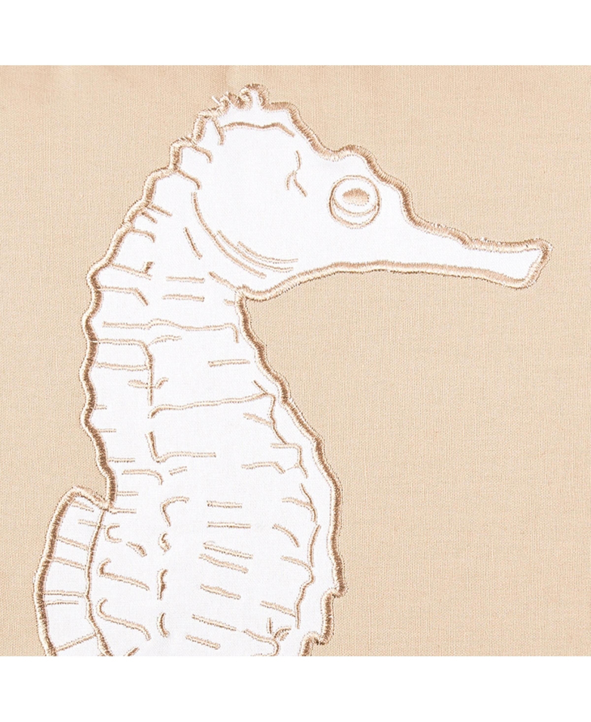 C&F Home Seaside Seahorse Applique Throw Pillow