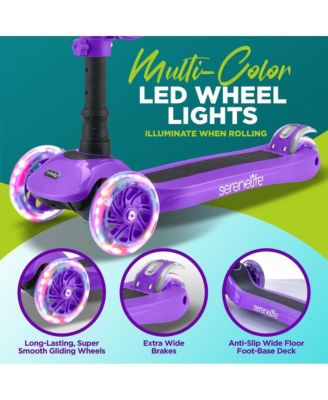 Infinity 3-Wheel Kids Scooter With LED Wheels & Comfort Seat - Leopard