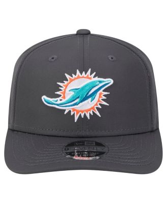 Men's Graphite Miami Dolphins Main 9SEVENTY Stretch-Snap Hat