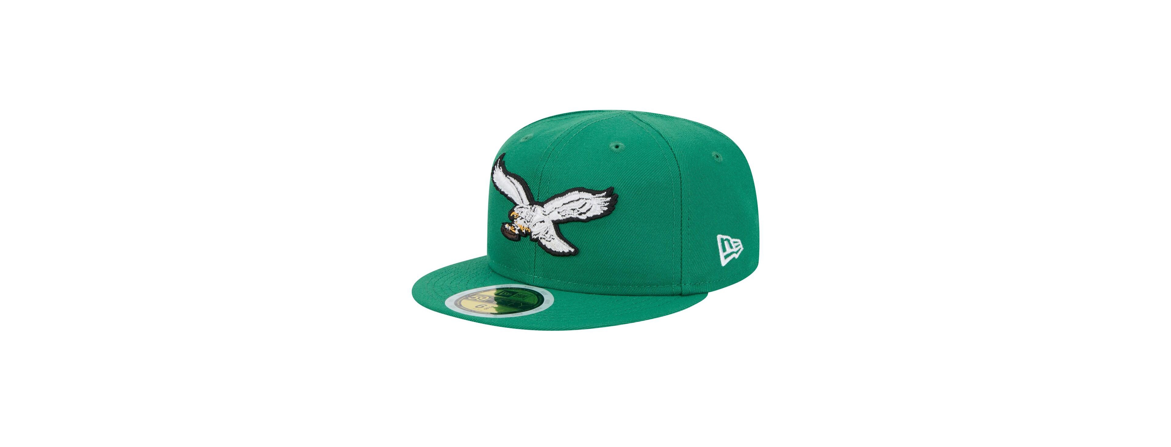 New Era Big Boys and Girls Kelly Green Philadelphia Eagles Main 59FIFTY Fitted Hat