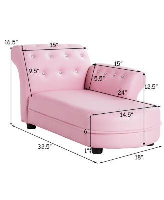 Armrest Relax Chaise Lounge Kids Sofa