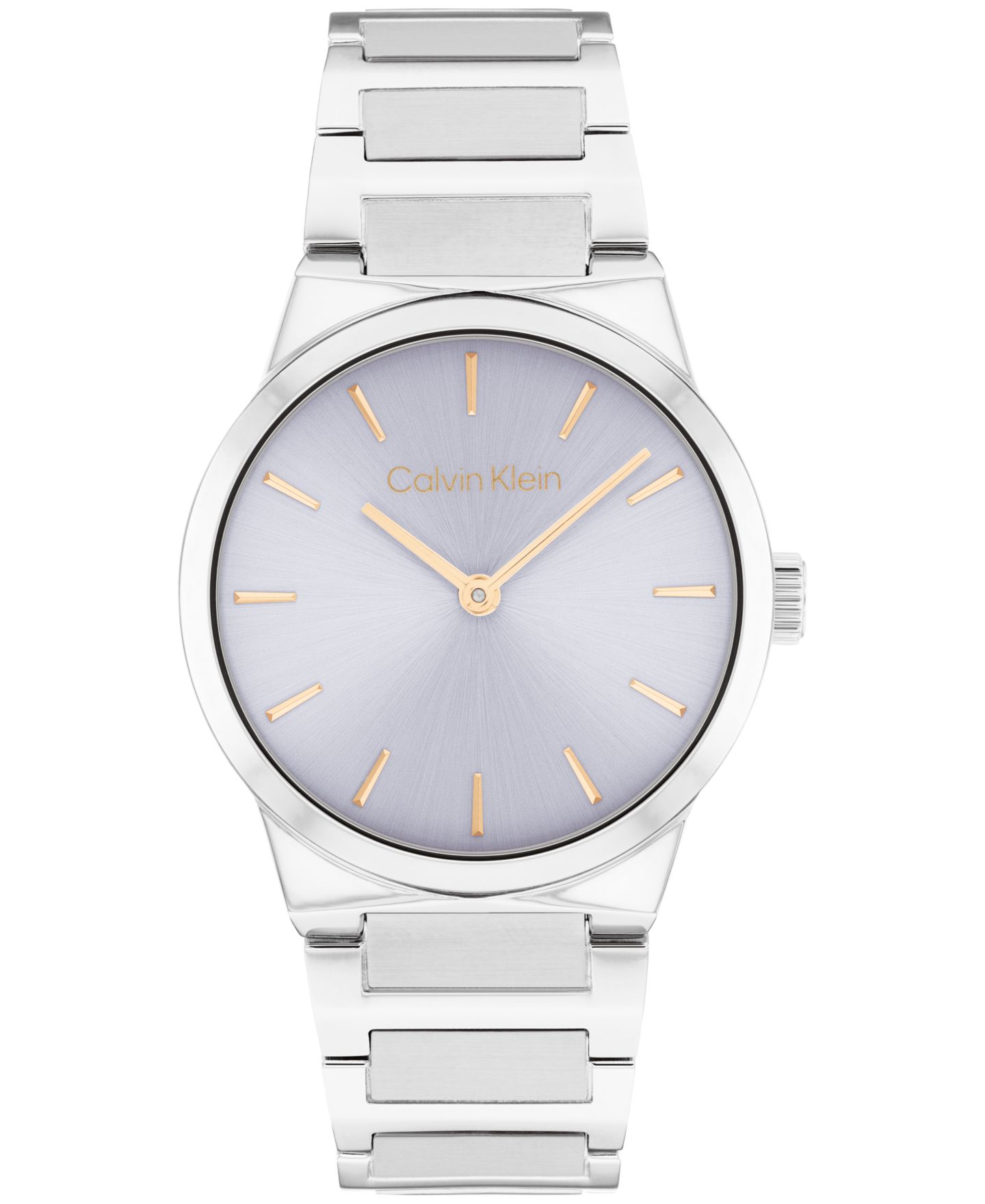 Женские часы Calvin Klein CK Linear Elegance Silver Tone Stainless Steel Bracelet Watch, 32mm — фото 1
