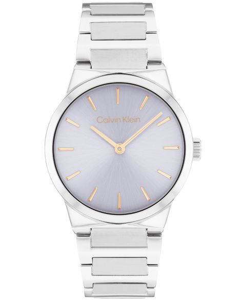 Женские часы Calvin Klein CK Linear Elegance Silver Tone Stainless Steel Bracelet Watch, 32mm
