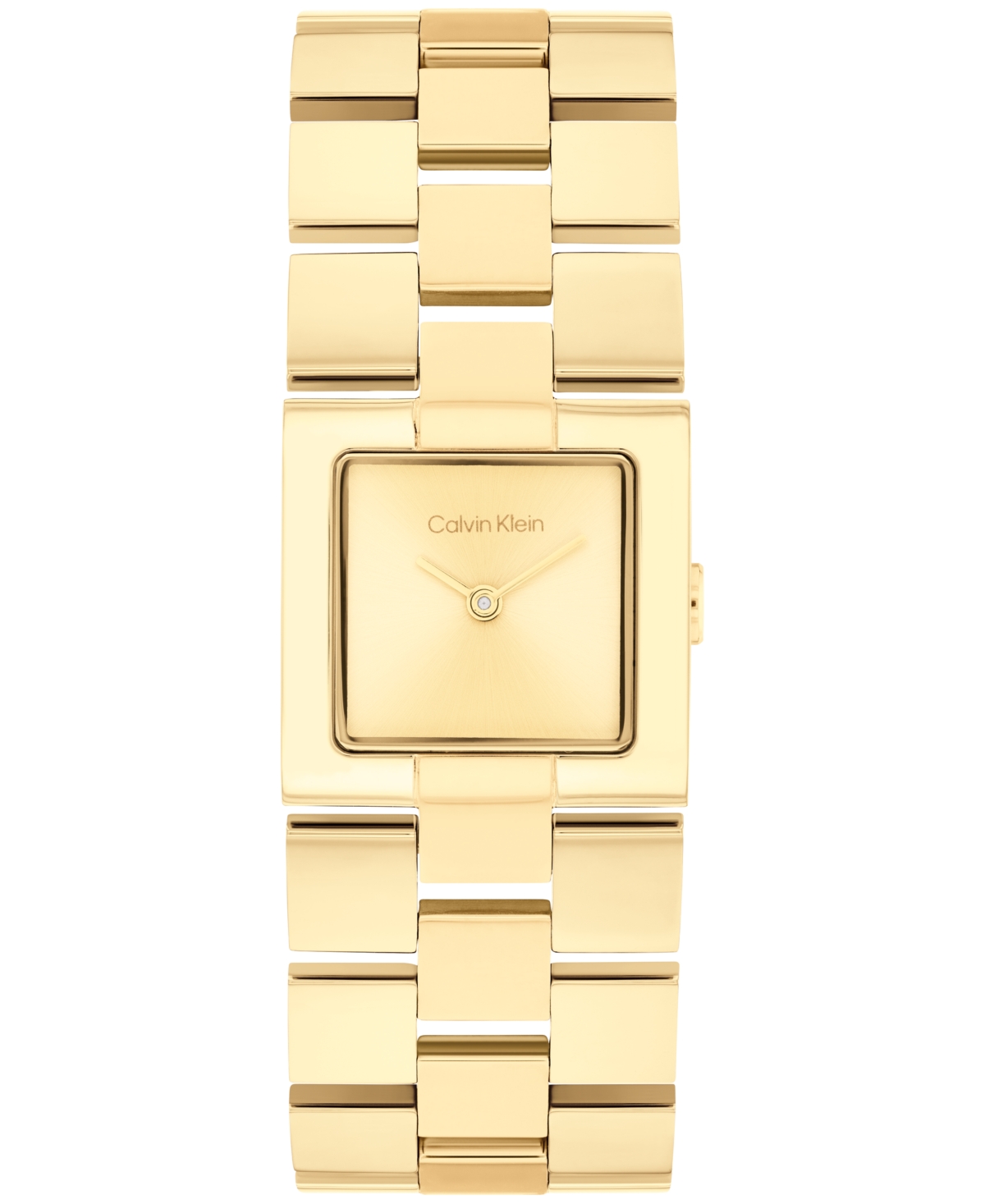 Calvin Klein Women's Ck Meridian Gold Tone Stainless Steel Bracelet Watch, 22mm In Gold Tone