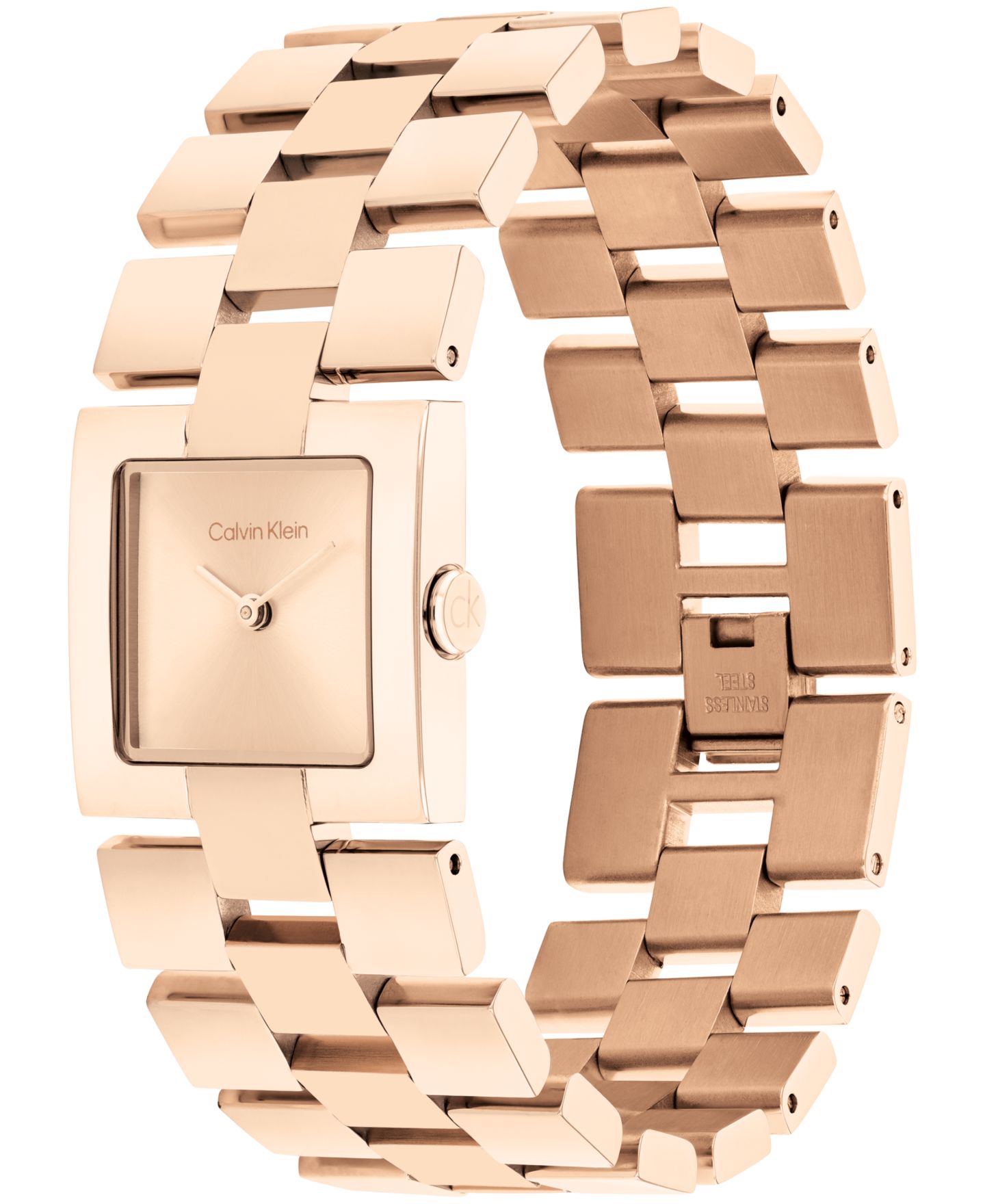 Женские часы Calvin Klein CK Meridian Rose Gold Tone Stainless Steel Bracelet Watch, 22mm — фото 2