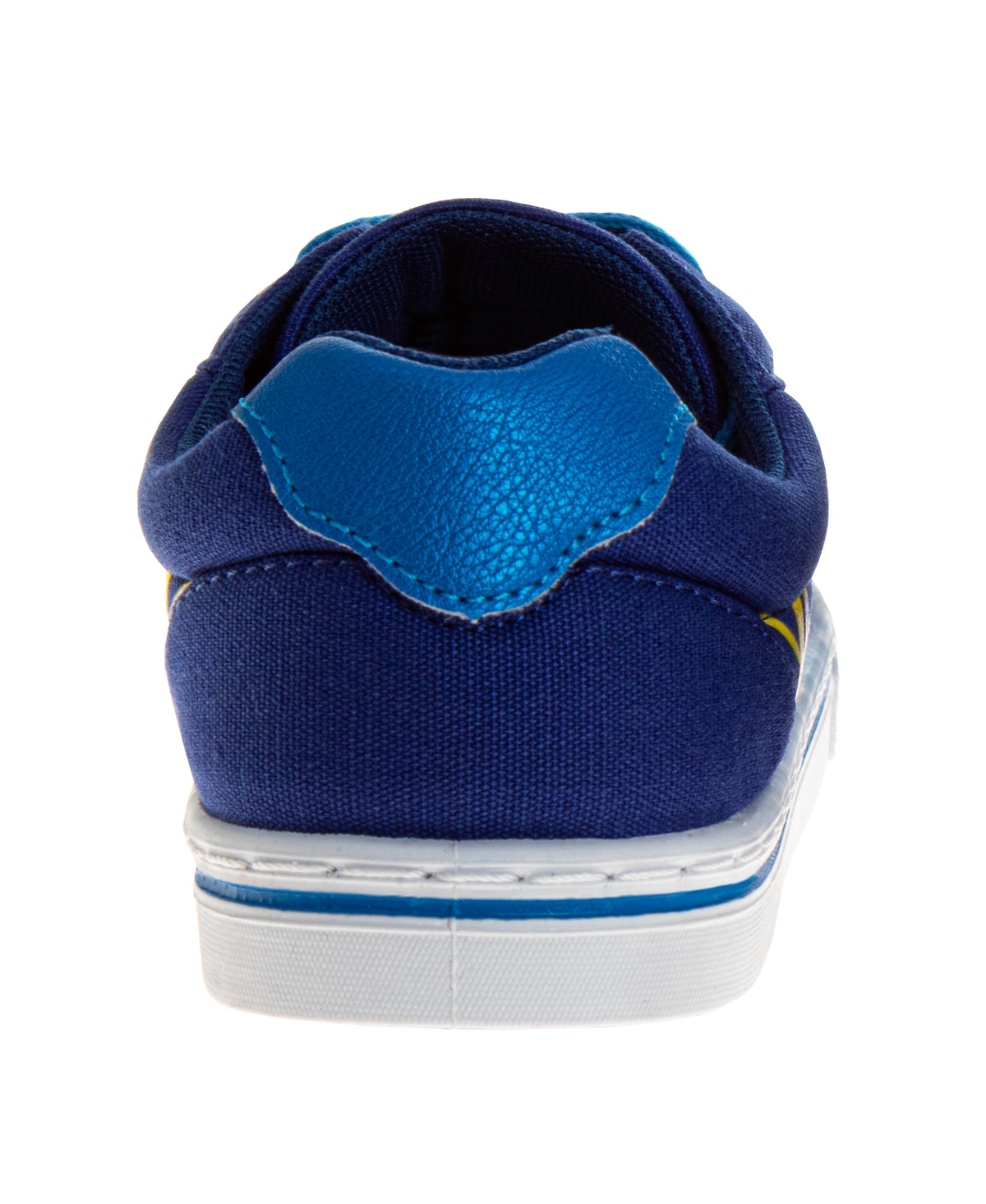 Sonic The Hedgehog Little And Big Boys Lace Up Low-top Vintage Canvas Sneakers In Blue