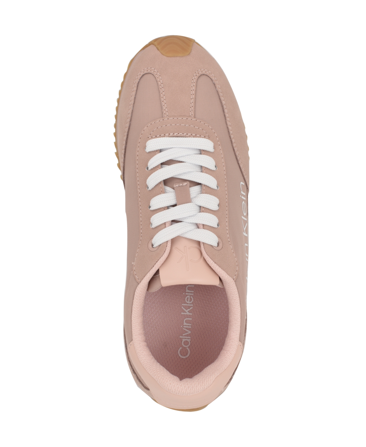 Calvin Klein Women's Lanier Lace-up Casual Sneakers In Light Pink