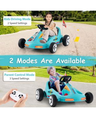 12V Kids Electric Go Kart 7AH Battery Powered Ride on Race Toy with Remote Control
