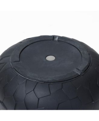 Black Beehive Pattern 17.5-Inch Round Planter