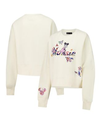 Freeze Max - Women's Cream Disney Minnie Garden Oversized Pullover Sweatshirt