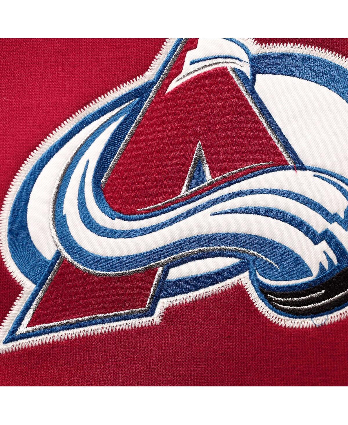 Outerstuff Big Boys And Girls Nathan Mackinnon Burgundy Colorado Avalanche Must-have V-neck Name Number Pullove In Burgundy
