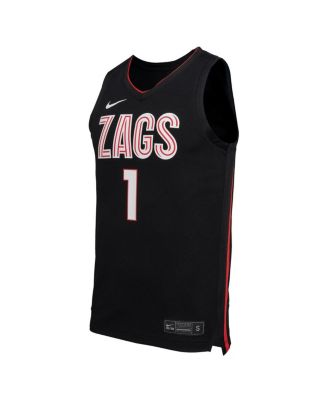 Men's Black Gonzaga Bulldogs Replica Basketball Jersey