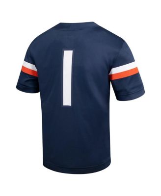 Big Boys and Girls 1 Navy Virginia Cavaliers Untouchable Football Jersey