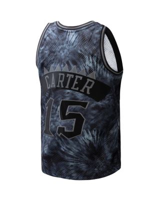 Men's Vince Carter Black Toronto Raptors Hardwood Classics 1998/99 Tie-Dye Swingman Jersey