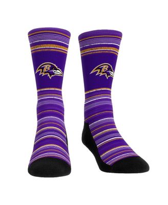 Men's Baltimore Ravens Primary Crew Socks Boxer Briefs Combo Pack