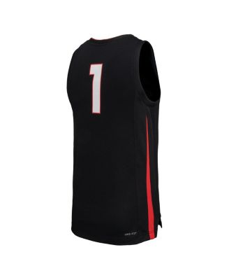 Men's Black Gonzaga Bulldogs Replica Basketball Jersey