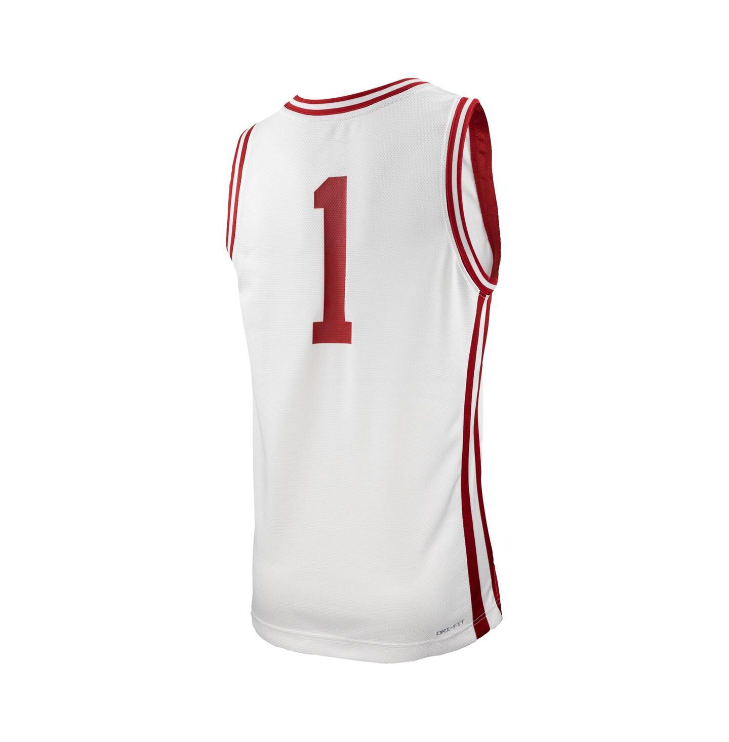 Мужской топ Nike 1 White Arkansas Razorbacks Replica Basketball Jersey — фото 3
