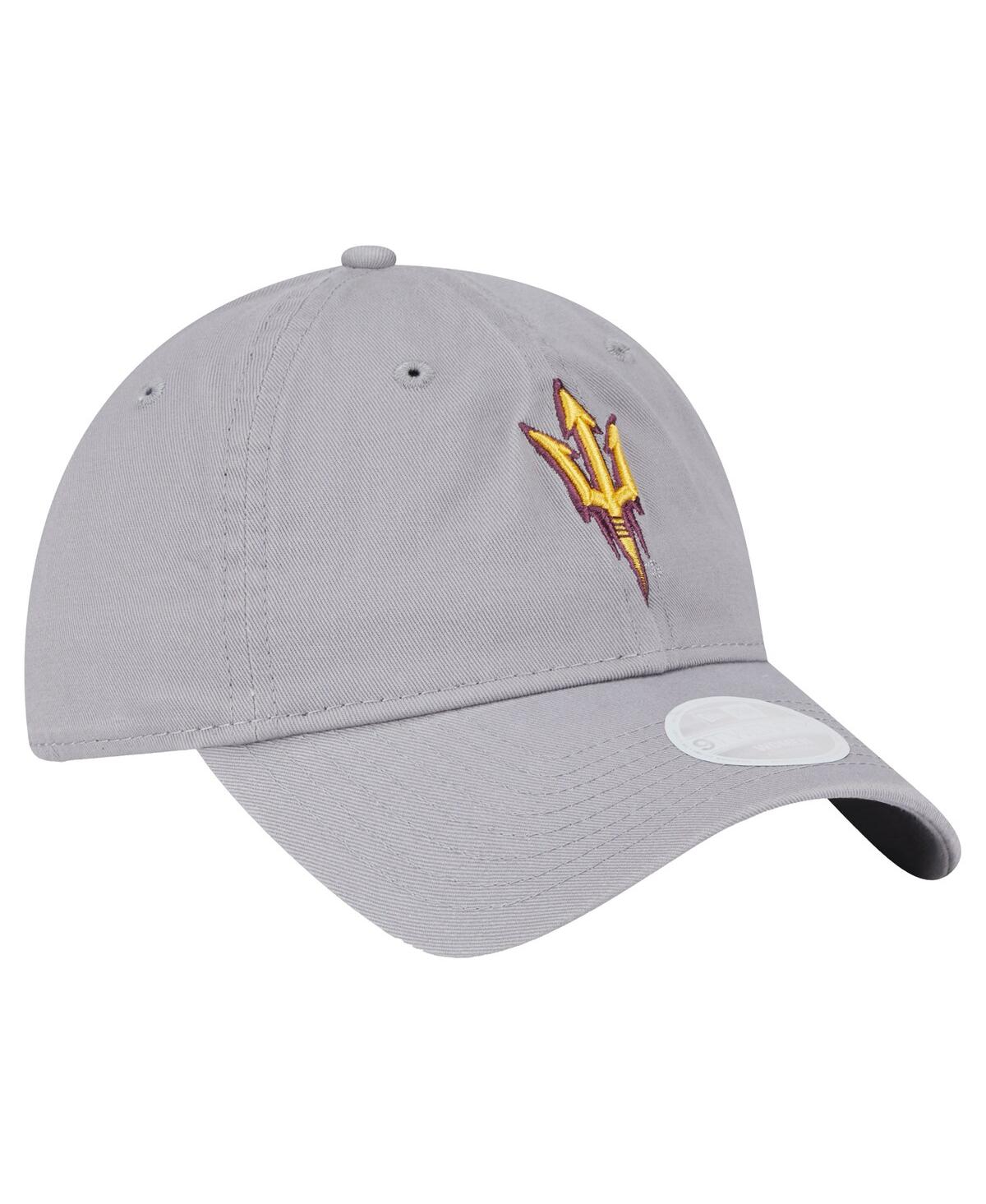 New Era Women's Gray Arizona State Sun Devils Logo 9twenty Adjustable Hat In Gray