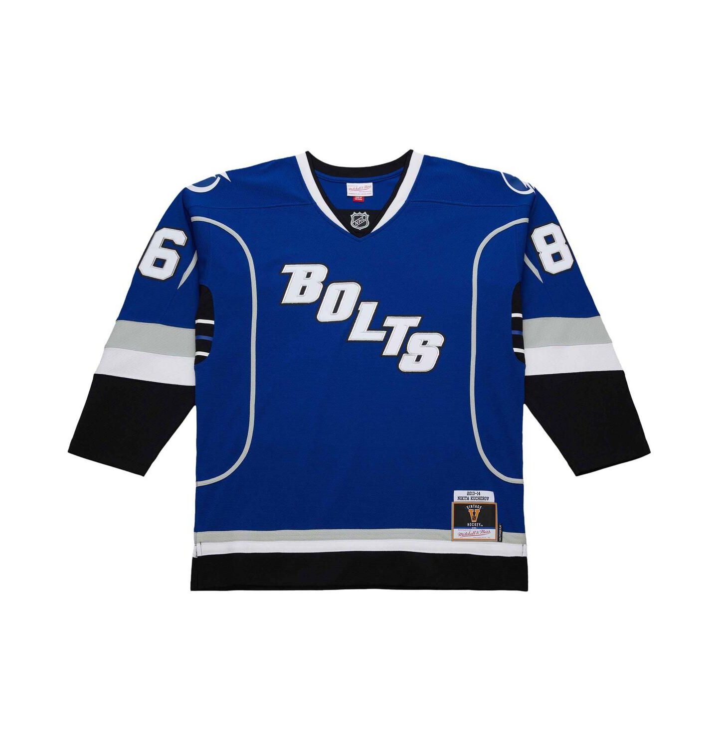 Мужской топ Mitchell & Ness Nikita Kucherov Blue Tampa Bay Lightning 2013-14 Power Play Jersey — фото 3